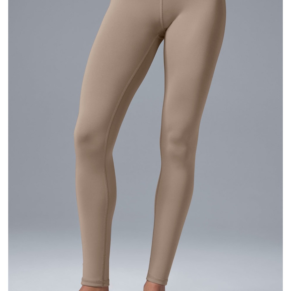 ALO Yoga High Waisted High Compression Leggings Gravel Size Large